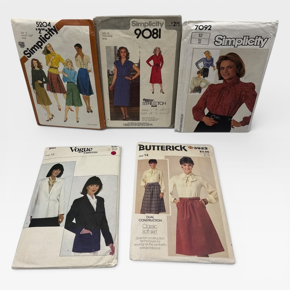 Vtg Vogue McCall Butterick Simplicity Sewing Patterns 52 Lot Womens 70's 80's - Picture 8 of 8
